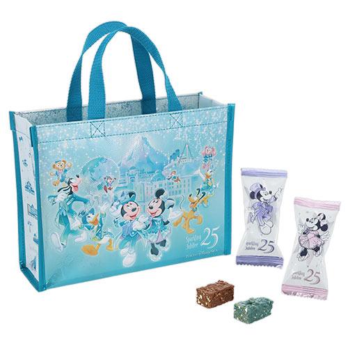 ジュビリーブルーのトートバッグに入ったチョコレート菓子セット