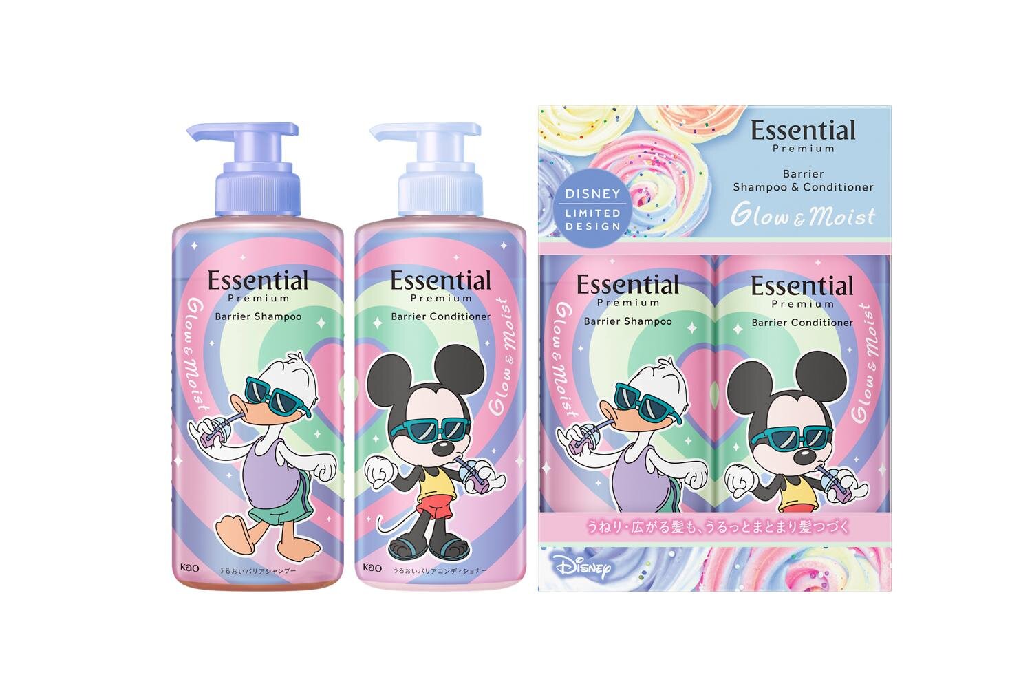 エッセンシャル バリアシャンプー&コンディショナー グロウ&モイスト