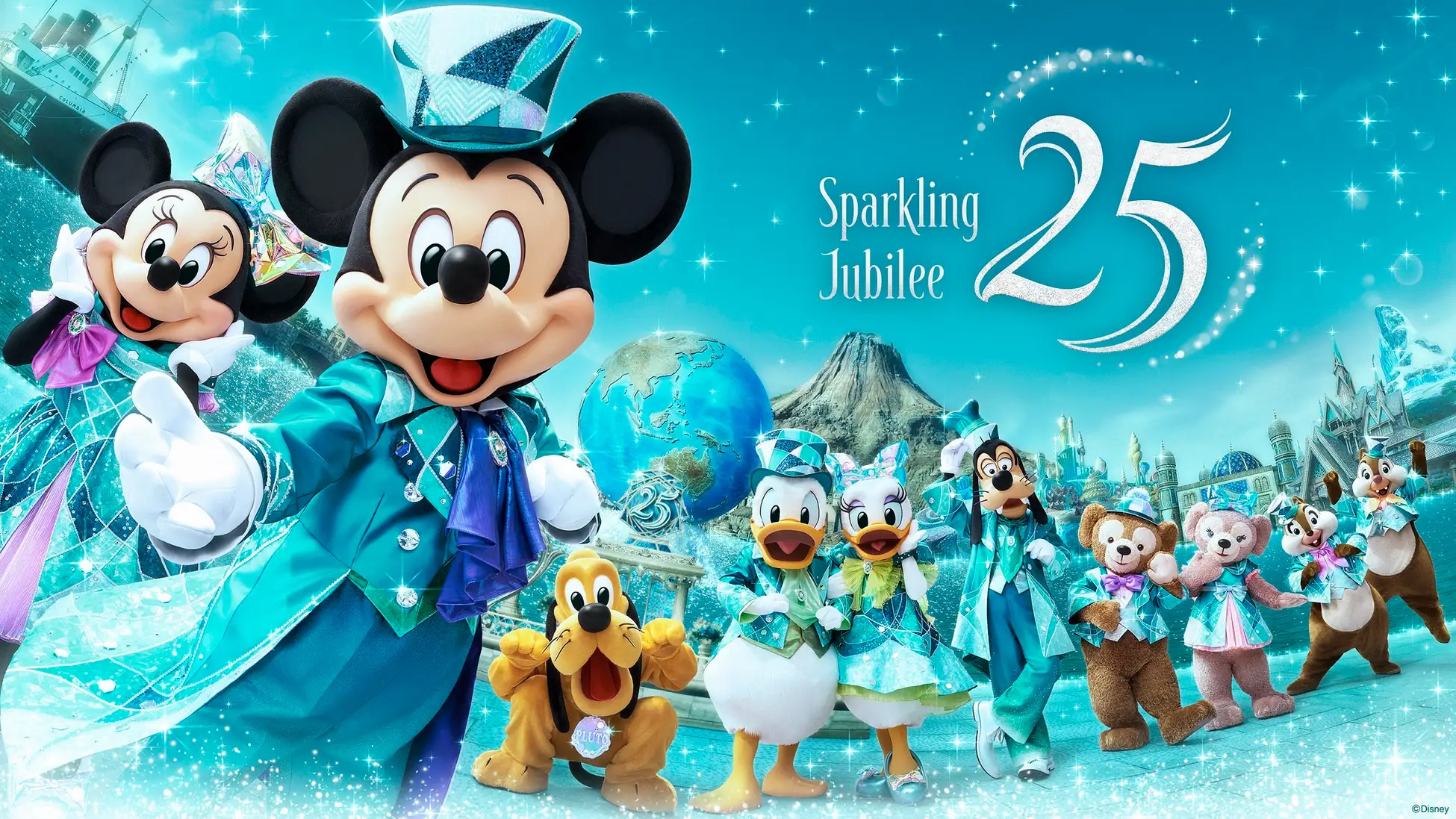 東京ディズニーシー25周年スパークリングジュビリーのキービジュアル