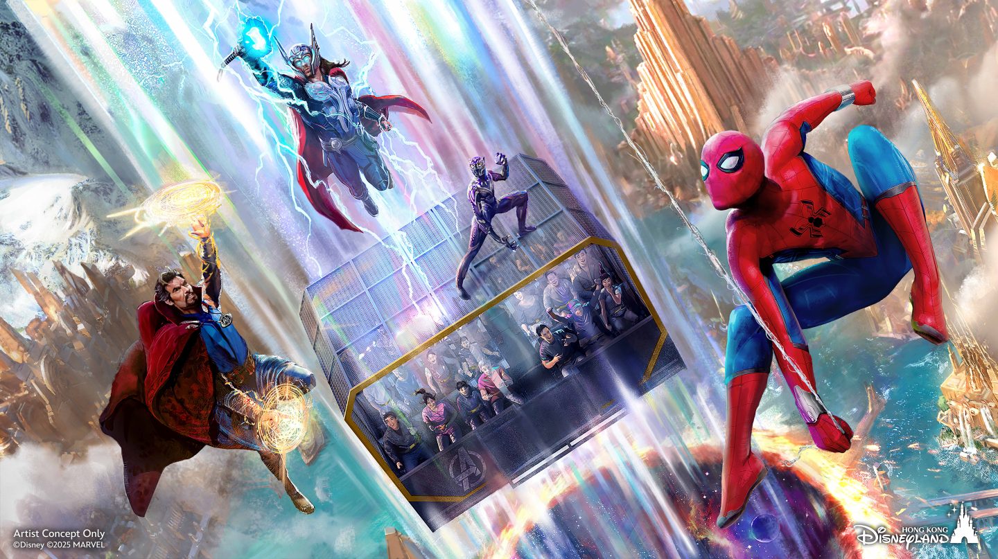 香港ディズニーランドのスパイダーマンアトラクション
