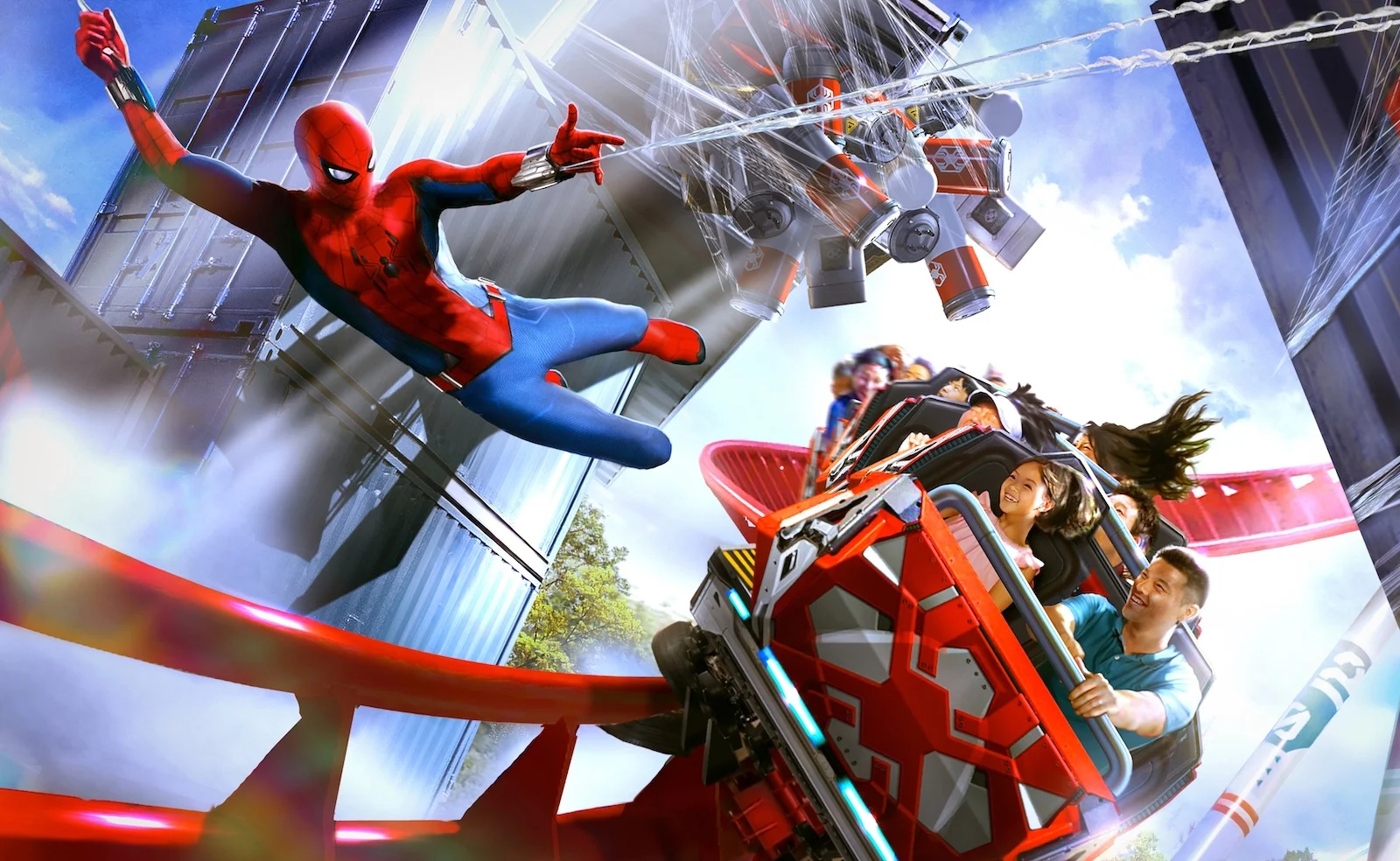 上海ディズニーランド スパイダーマン ローラーコースター コンセプトアート