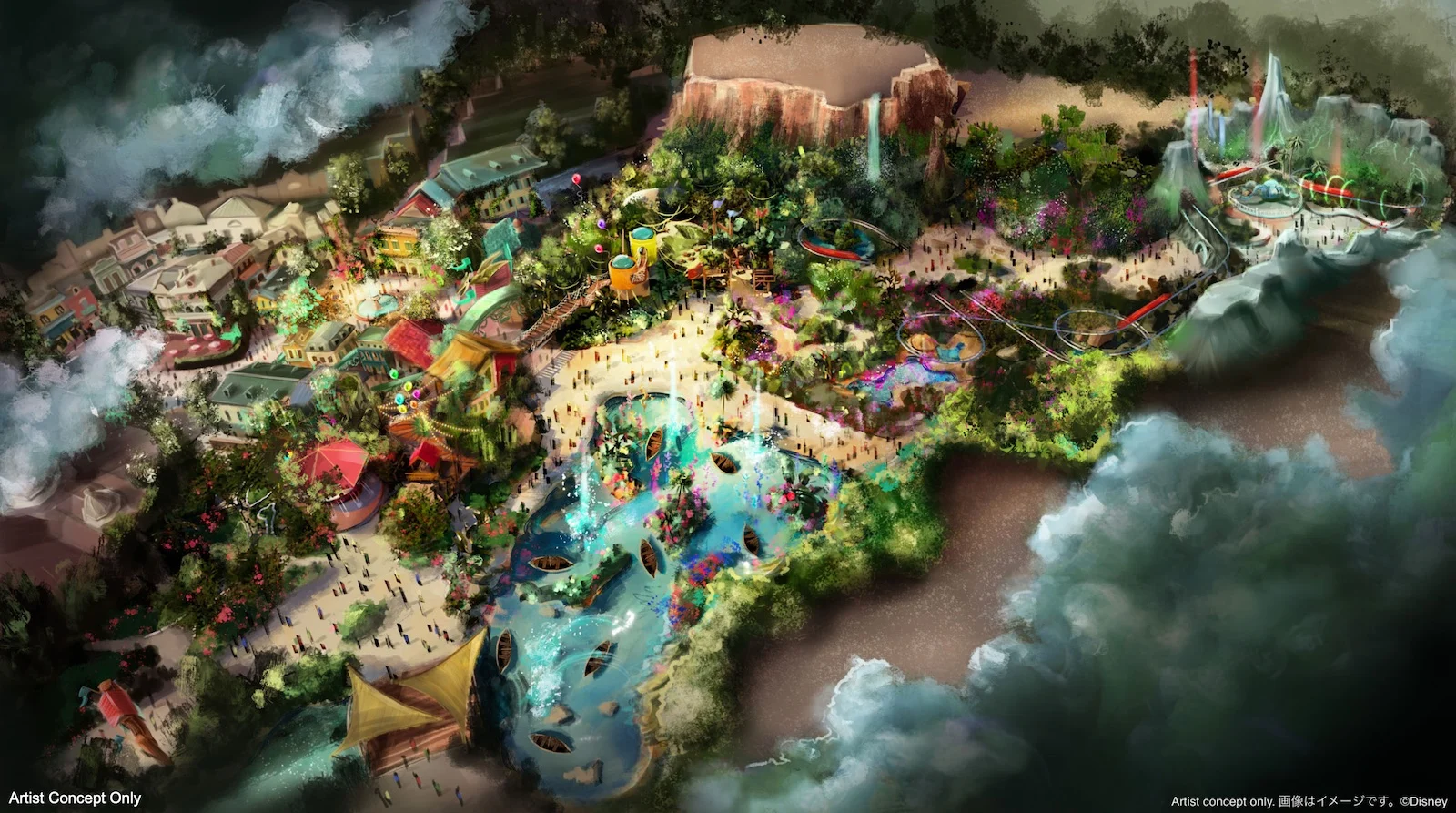 東京ディズニーランド アドベンチャーランド再整備コンセプトアート（構想段階）