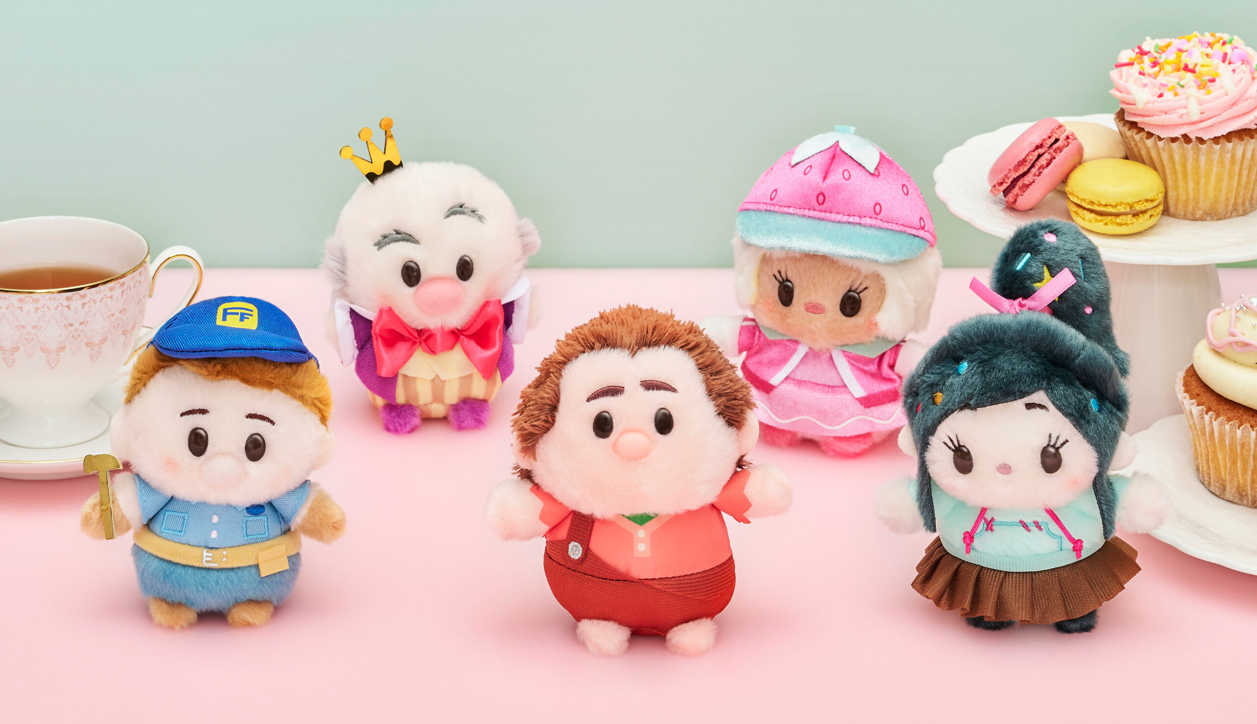 うるぽちゃちゃん シュガー・ラッシュ ラルフ・ヴァネロペ・キャンディ大王など全5種のぬいぐるみ