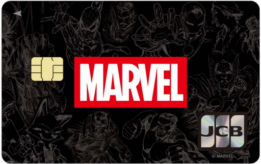 黒地にマーベルキャラクターが描かれたMARVEL HEROES一般カード